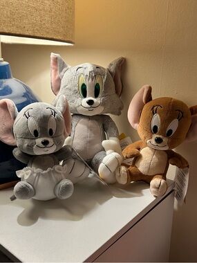 Tom and Jerry and Tuffy Plushes by Sekiguchi